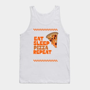 FUNNY Kawaii Pepperoni Pizza Slice Saying Tank Top